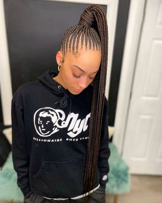 28 cute cornrow ponytail B9EoltGFAk2