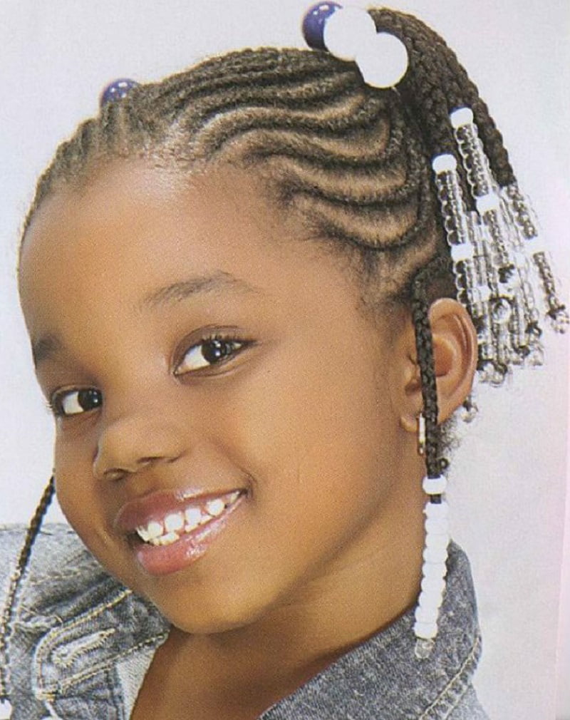 2017 Short Braided Hairstyles for little black girl